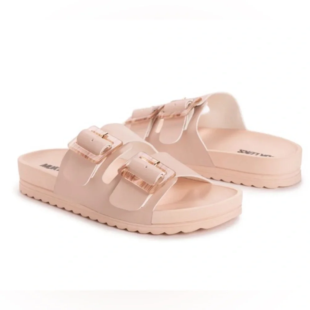 Muk Luks Grand Cayman Slip-On Sandals, Slip-On Shoes, Slides, Blush Sz 8 🎉HP🎉 - Picture 2 of 16